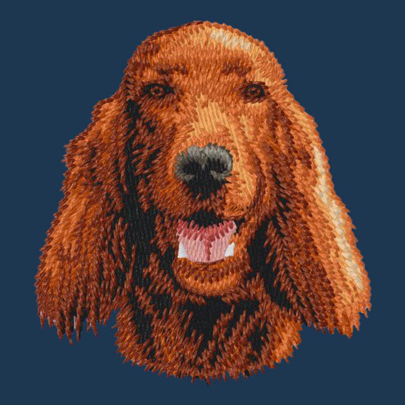Irish Setter Embroidered Men's Denim Shirt