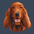 Irish Setter Embroidered Women's Denim Shirt