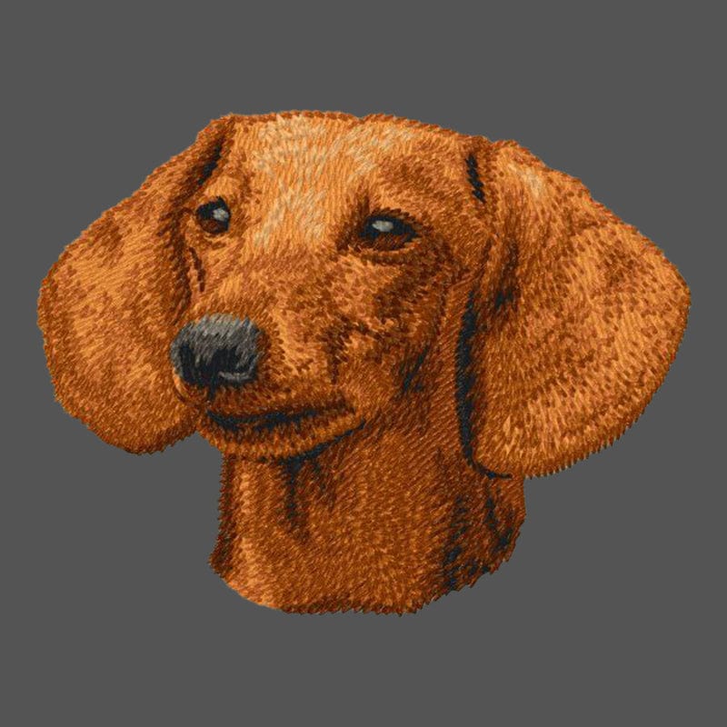 Dachshund Embroidered Men's Fleece Jacket