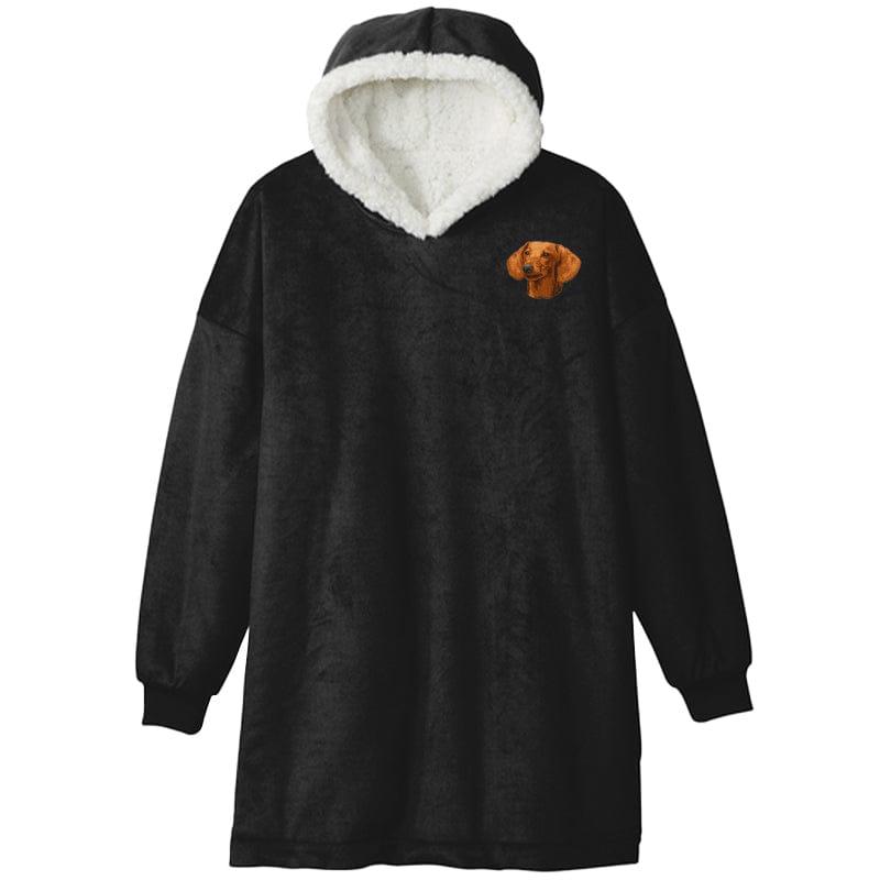 Dachshund Embroidered Wearable Blanket