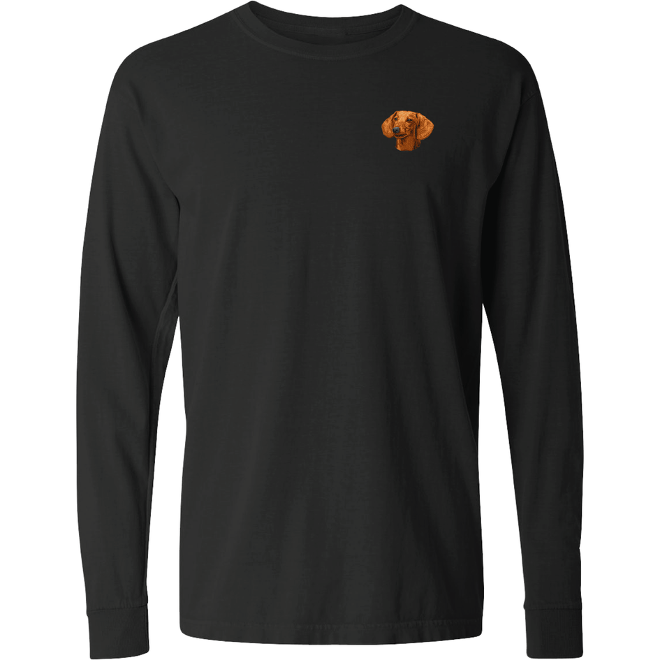 Dachshund Embroidered Classic Long Sleeve Shirt