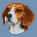 Beagle Embroidered Men's Denim Shirt