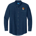 Beagle Embroidered Men's Denim Shirt