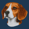 Beagle Embroidered Men's Denim Shirt