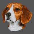 Beagle Embroidered Men's Fleece Jacket