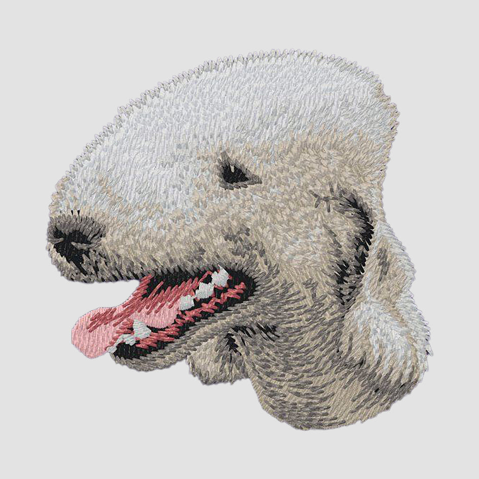 Bedlington Terrier Embroidered Sweatshirt Hoodie