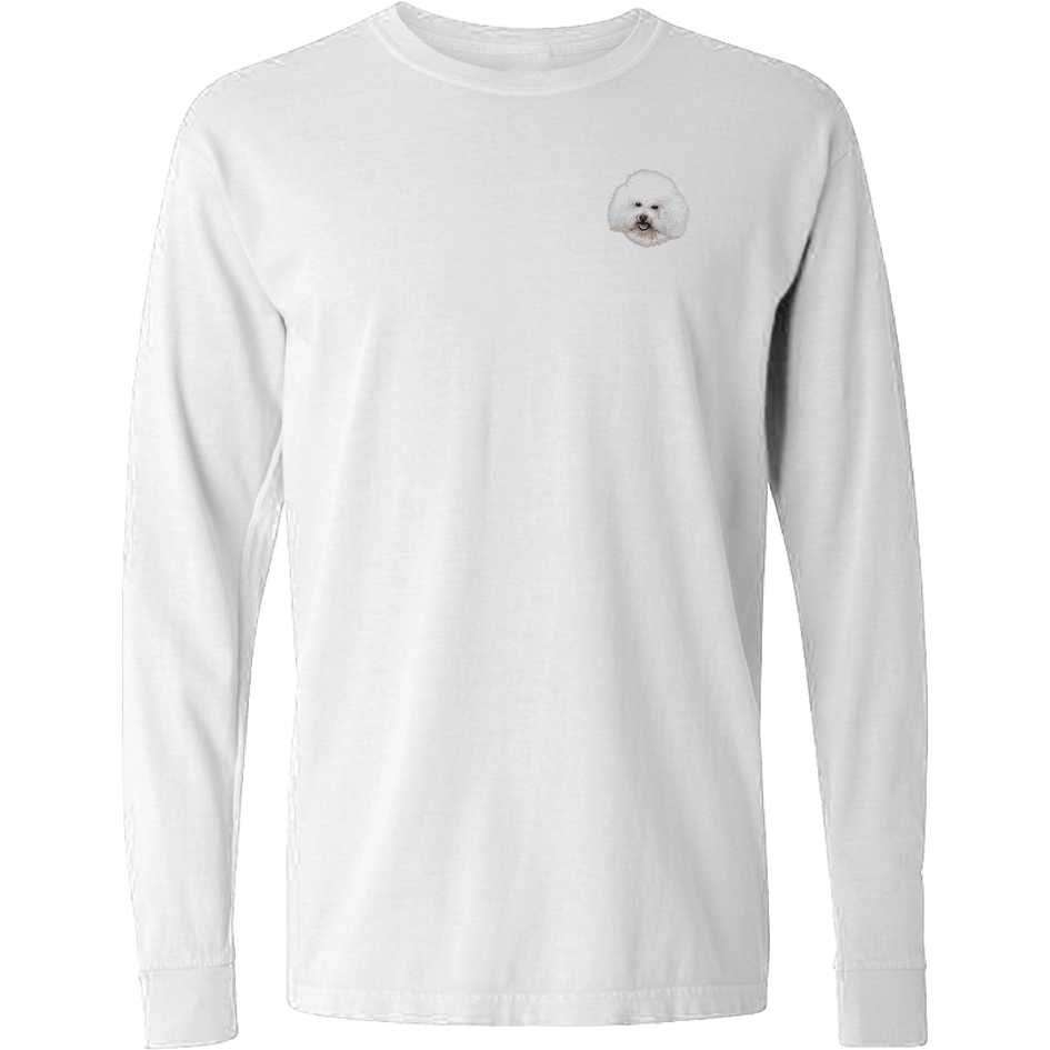 Bichon Frise Embroidered Classic Long Sleeve Shirt