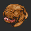 Dogue de Bordeaux Embroidered Classic Long Sleeve Shirt
