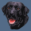 Labrador Retriever Embroidered Women's Denim Shirt
