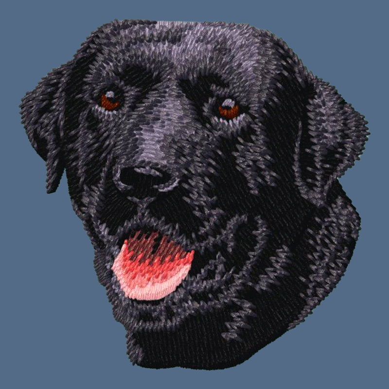 Labrador Retriever Embroidered Women's Denim Shirt