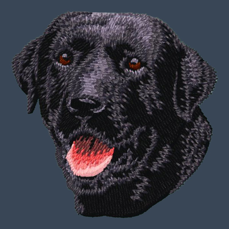 Labrador Retriever Embroidered Women's Denim Shirt