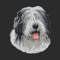 Old English Sheepdog Embroidered Classic Long Sleeve Shirt