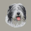 Old English Sheepdog Embroidered Classic Long Sleeve Shirt