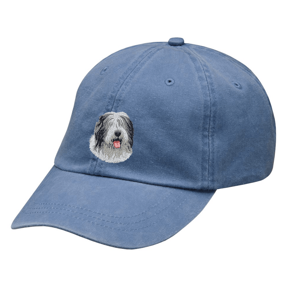Old English Sheepdog Embroidered Baseball Cap