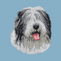 Old English Sheepdog Embroidered Classic Long Sleeve Shirt
