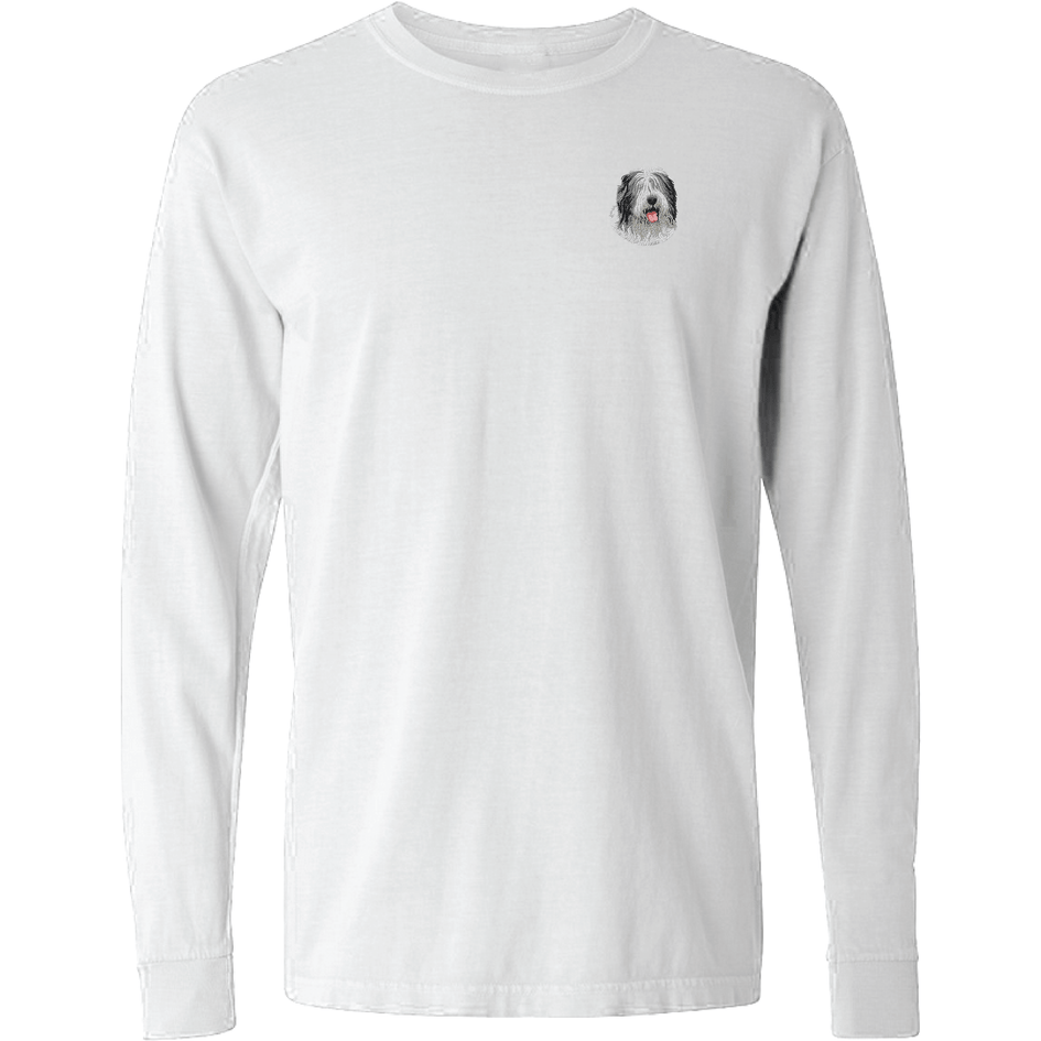 Old English Sheepdog Embroidered Classic Long Sleeve Shirt