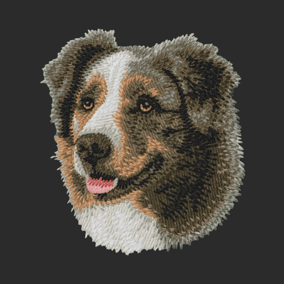 Australian Shepherd Embroidered Classic Long Sleeve Shirt