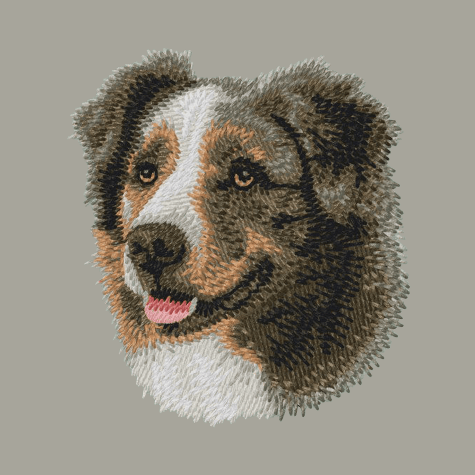 Australian Shepherd Embroidered Classic Long Sleeve Shirt