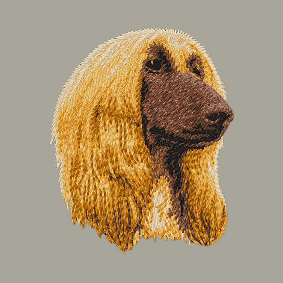 Afghan Hound Embroidered Classic Long Sleeve Shirt