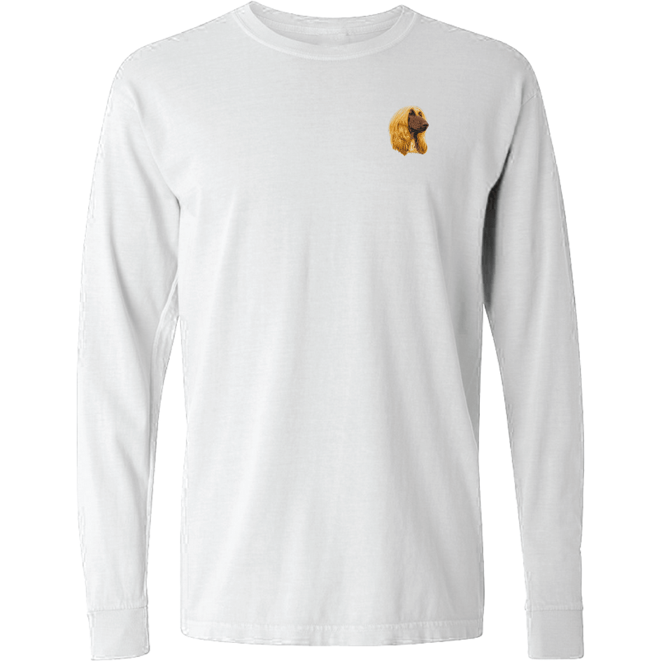 Afghan Hound Embroidered Classic Long Sleeve Shirt