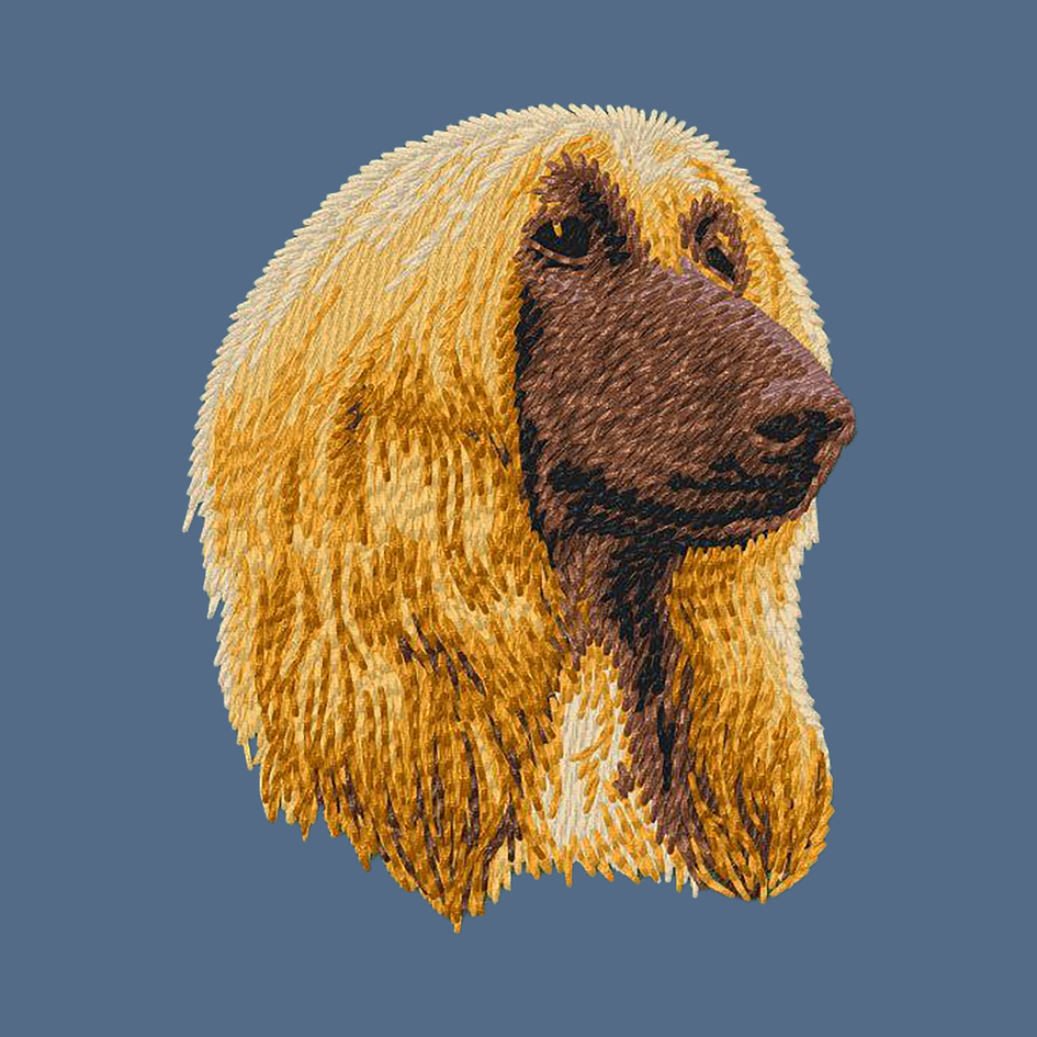Afghan Hound Embroidered Women's Denim Shirt