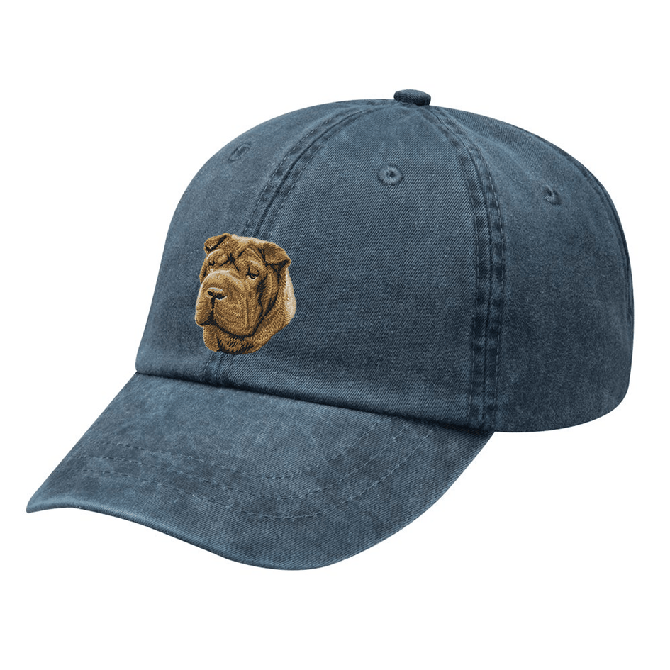 Chinese Shar-pei Embroidered Baseball Cap