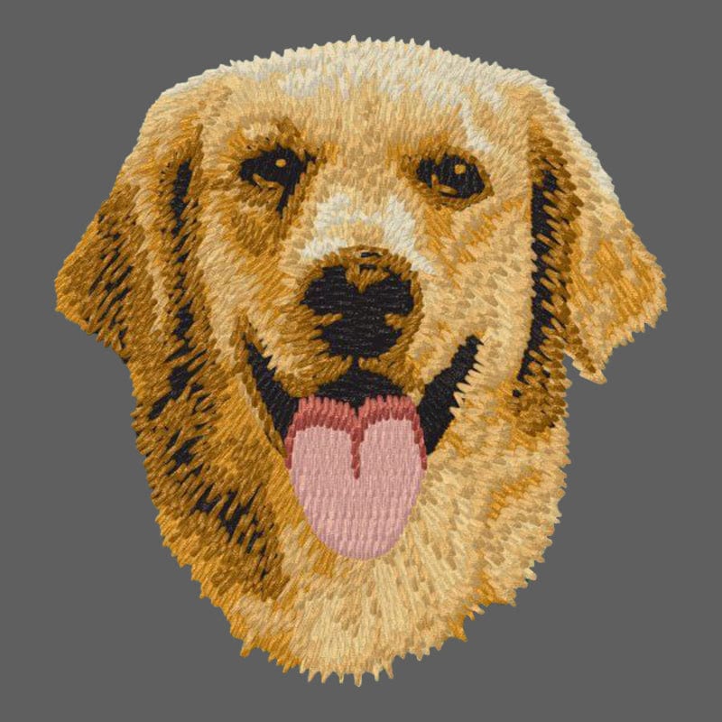 Golden Retriever Embroidered Women's Fleece Jacket