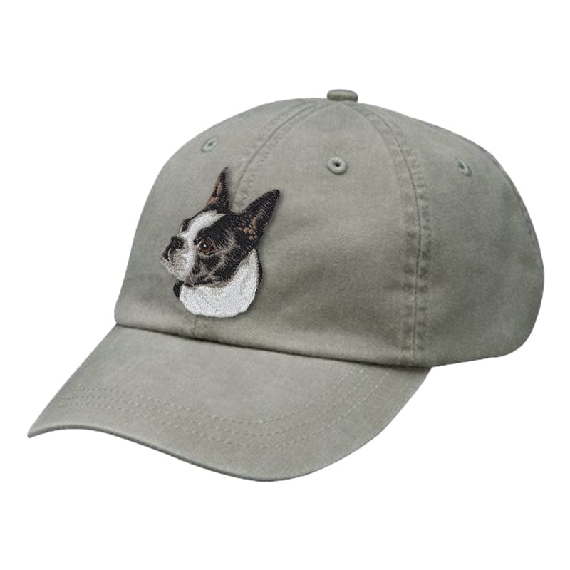 Boston Terrier Embroidered Baseball Cap
