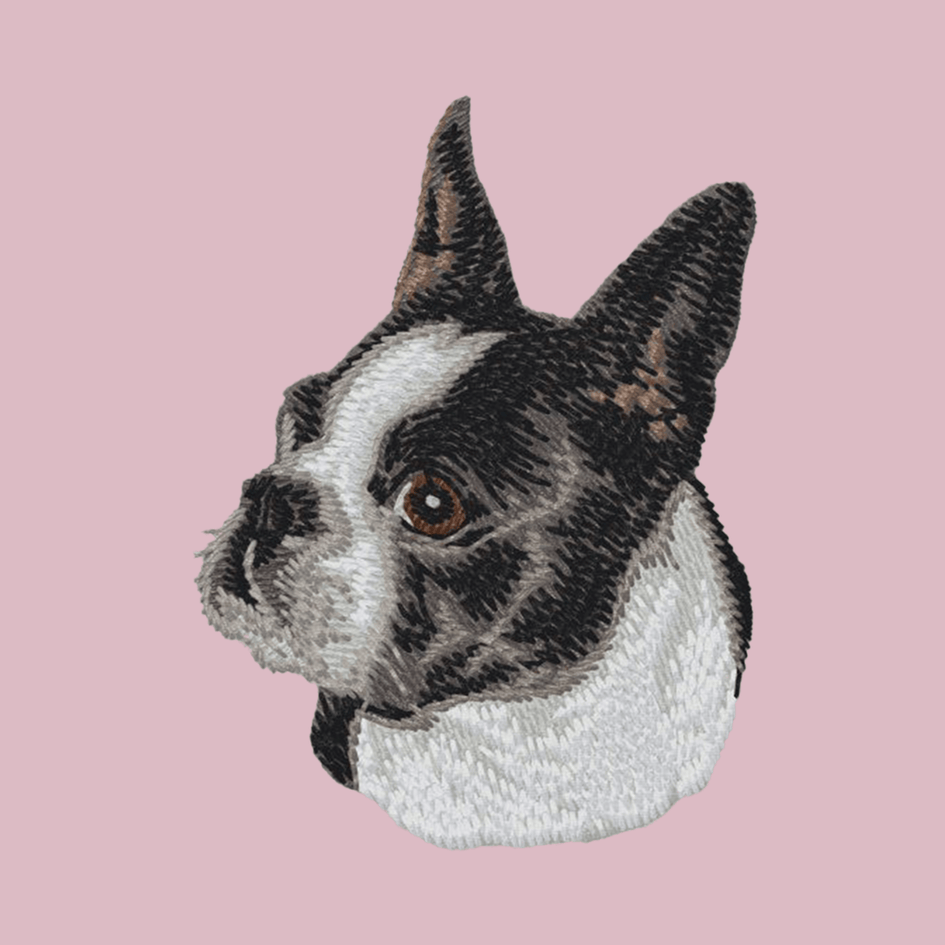Boston Terrier Embroidered Baseball Cap