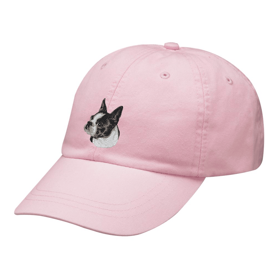 Boston Terrier Embroidered Baseball Cap