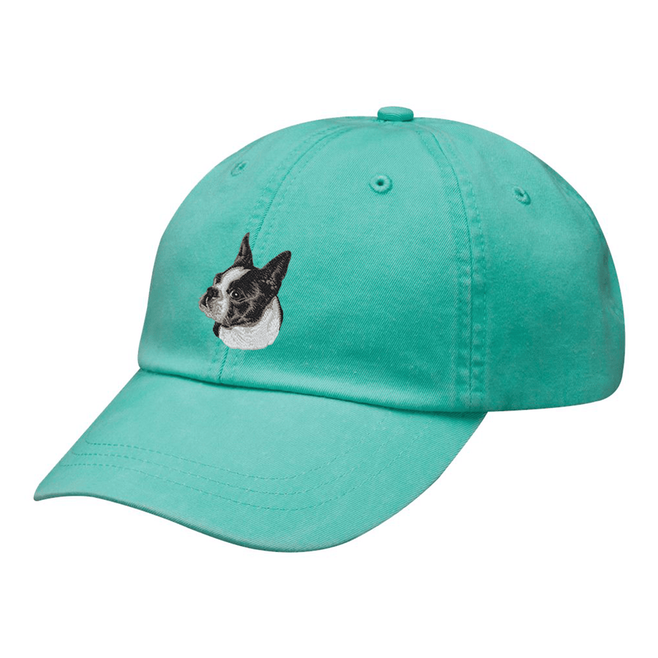 Boston Terrier Embroidered Baseball Cap