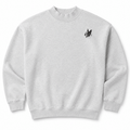 Boston Terrier Embroidered Mock Neck Sweatshirt