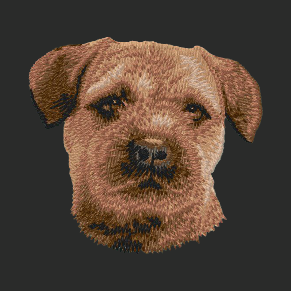 Border Terrier Embroidered Classic Long Sleeve Shirt