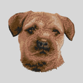 Border Terrier Embroidered Mock Neck Sweatshirt