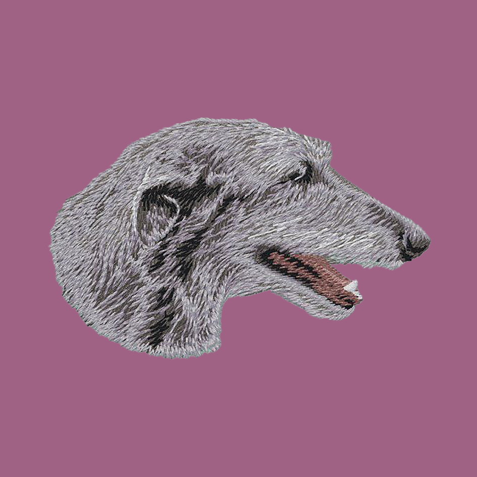 Scottish Deerhound Embroidered Classic Long Sleeve Shirt