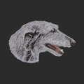 Scottish Deerhound Embroidered Classic Long Sleeve Shirt