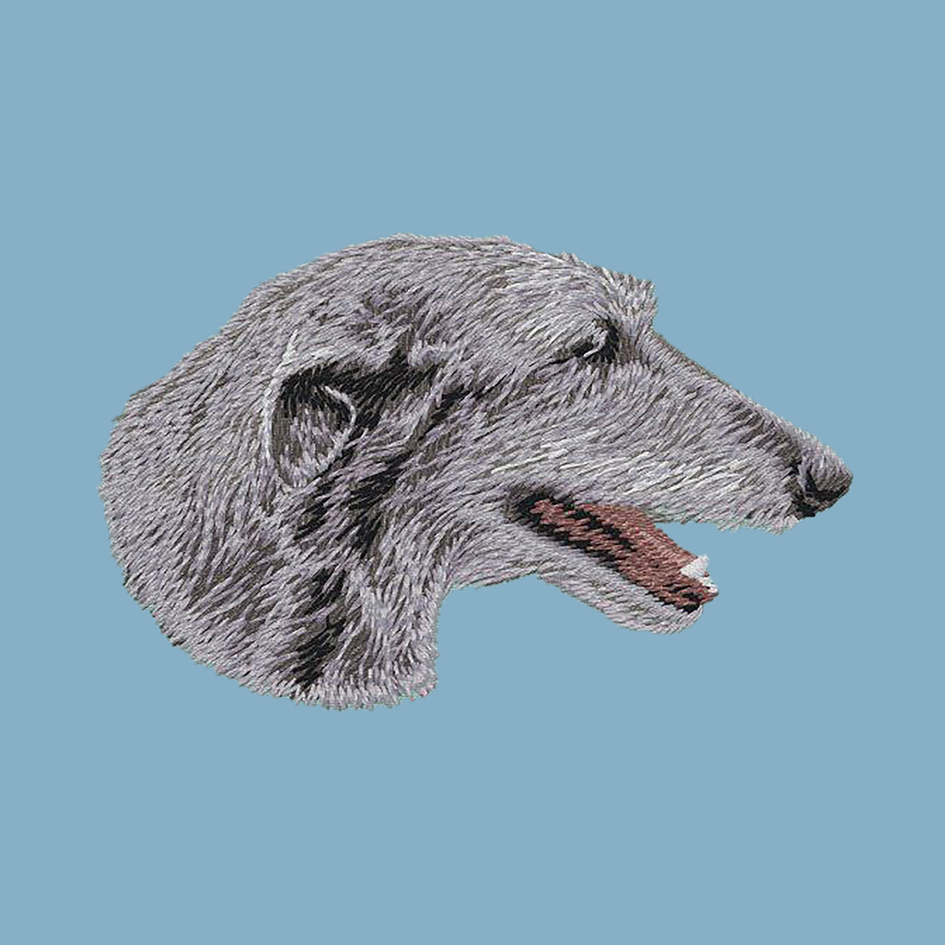 Scottish Deerhound Embroidered Classic Long Sleeve Shirt