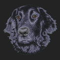 Flat-Coated Retriever Embroidered Sweatshirt Hoodie