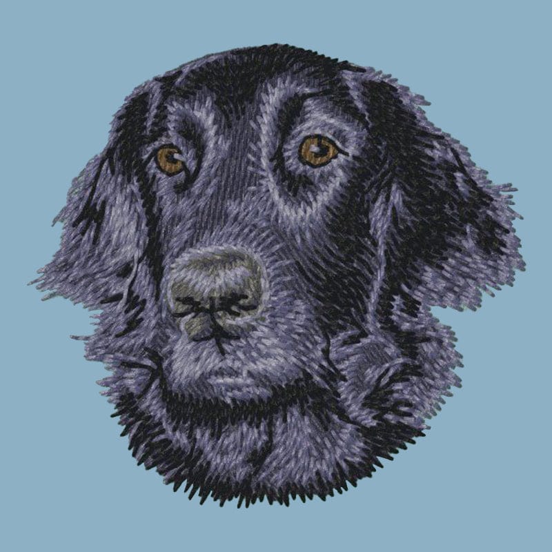Flat-Coated Retriever Embroidered Sweatshirt Hoodie