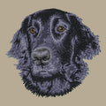 Flat-Coated Retriever Embroidered Crossbody Bag