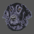 Flat-Coated Retriever Embroidered Men's Fleece Jacket