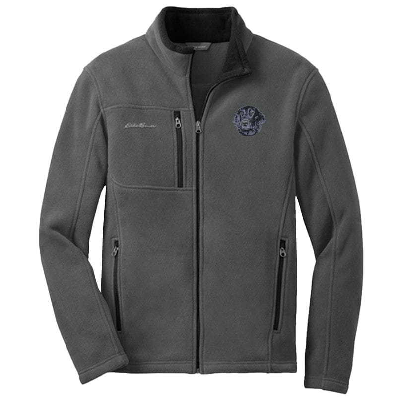 Flat-Coated Retriever Embroidered Men's Fleece Jacket