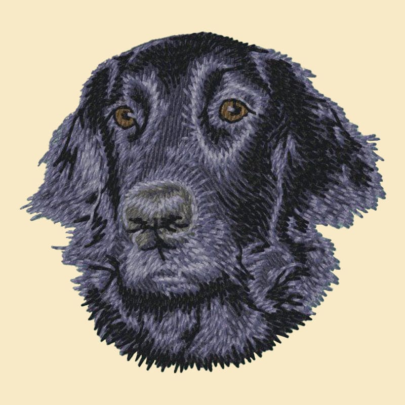 Flat-Coated Retriever Embroidered Tote