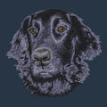 Flat-Coated Retriever Embroidered Wearable Blanket