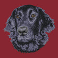 Flat-Coated Retriever Embroidered Wearable Blanket
