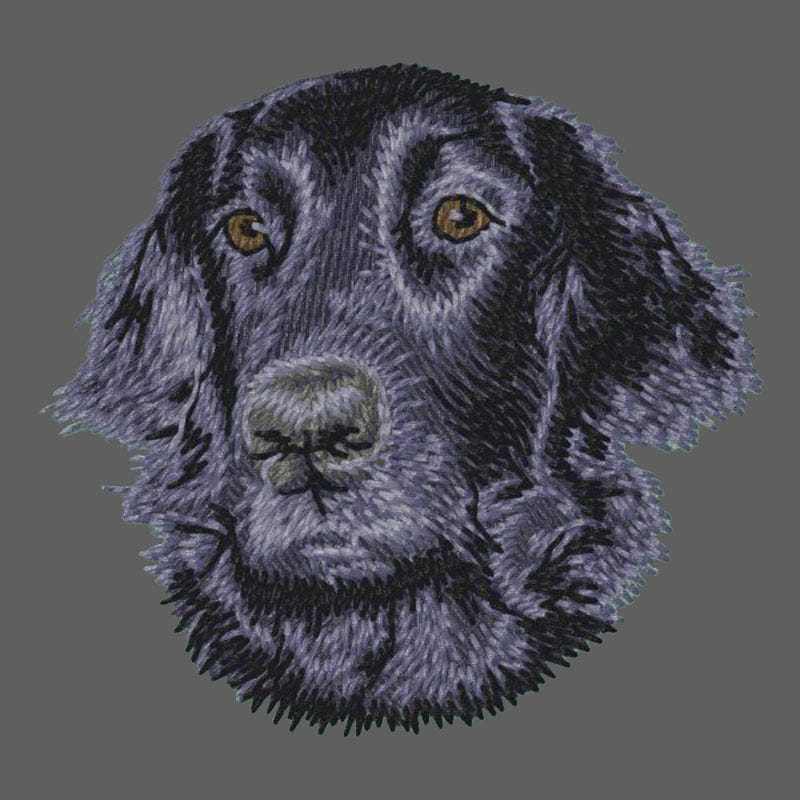 Flat-Coated Retriever Embroidered Women's Fleece Jacket