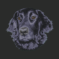 Flat-Coated Retriever Embroidered Classic Long Sleeve Shirt