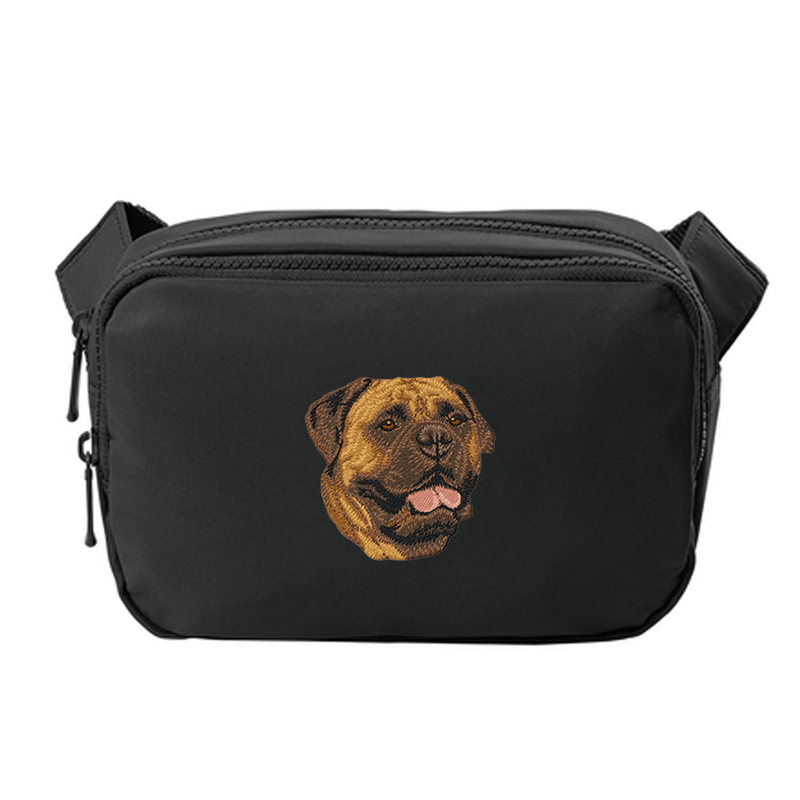 Bullmastiff Embroidered Crossbody Bag