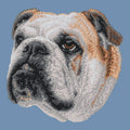 Bulldog Embroidered Men's Denim Shirt