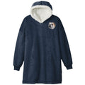 Bulldog Embroidered Wearable Blanket
